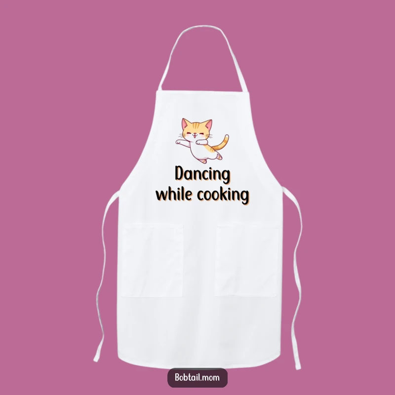 Funny Bobtail Cat Ballerina Apron - Dance Studio Chic & Hilarious Wear