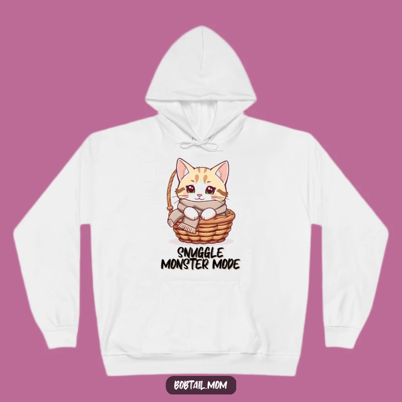 Funny Bobtail Cat Scarf Hoodie - Ultimate Cozy Kitty Comfort Gift