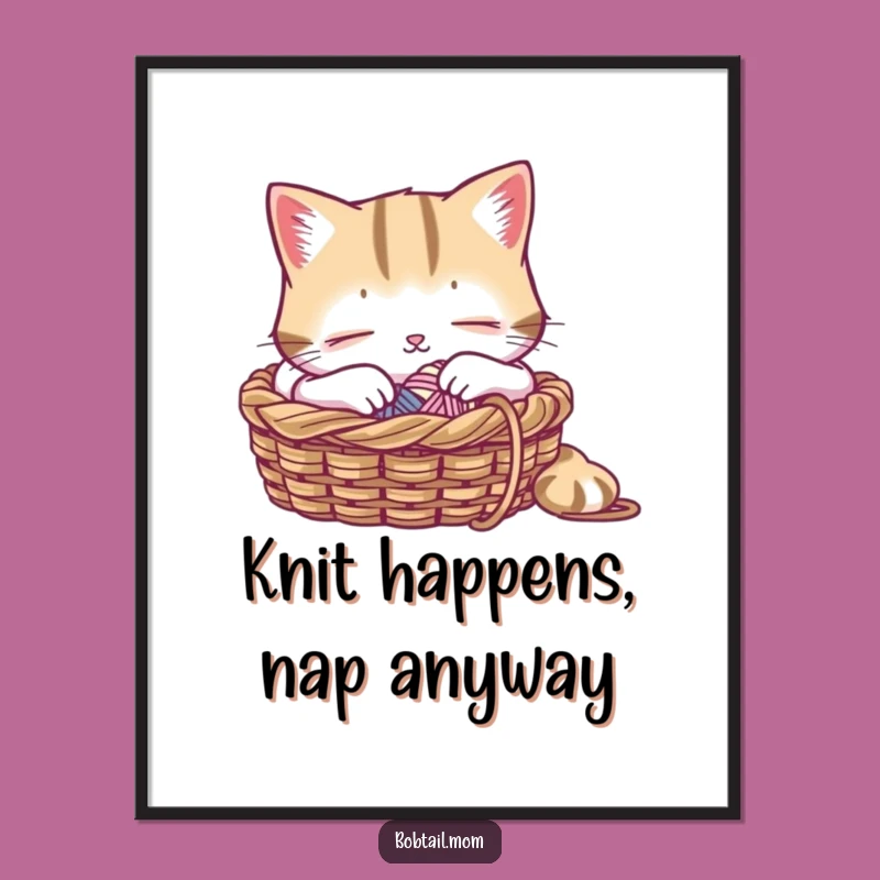 Cozy Vibes Free Printable Wall Art: Napping Cat, Relaxing Downloadable Decor!