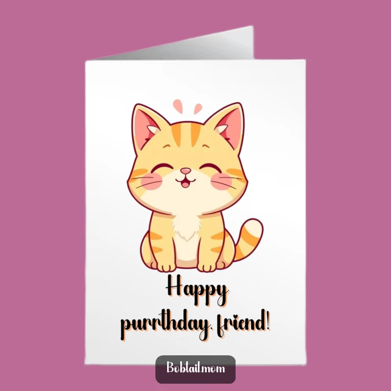 Free Printable Birthday Card: Cat Head Boop Birthday Downloadable Gift