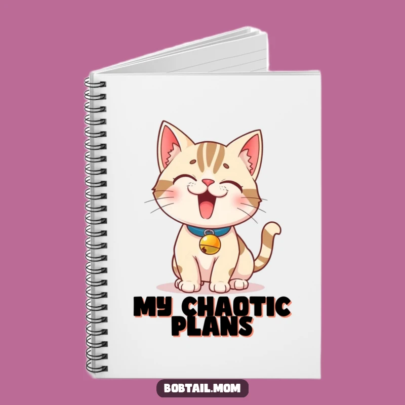 Funny Bobtail Cat Notebook: Journal Your Thoughts with Feline Mischief