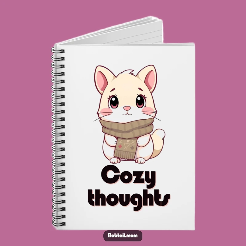 Funny Bobtail Cozy Scarf Notebook: Cute Dog Journal for Notes, Great Funny Gift