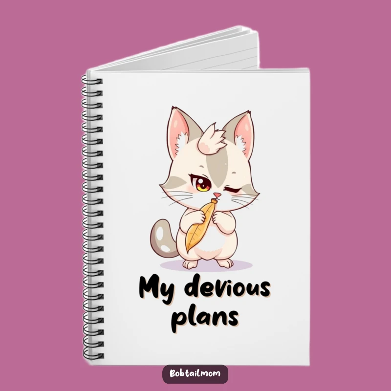 Funny Bobtail Feather Batting Notebook: Capture Your Playful Ideas, a Hilarious Gift