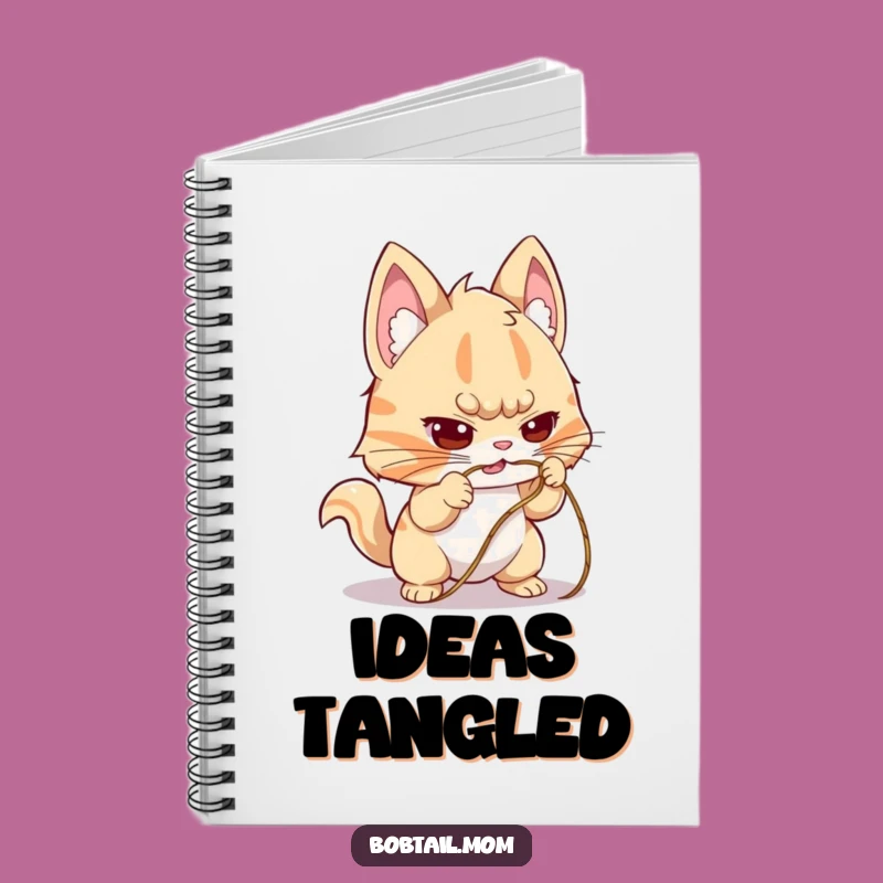 Funny Bobtail String Notebook: Determined Dog Journal for Ideas, Great Funny Gift