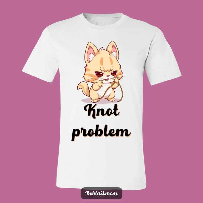 Funny Bobtail String Challenge Shirt: Determined Dog Tee, Perfect Funny Gift for Problem Solvers