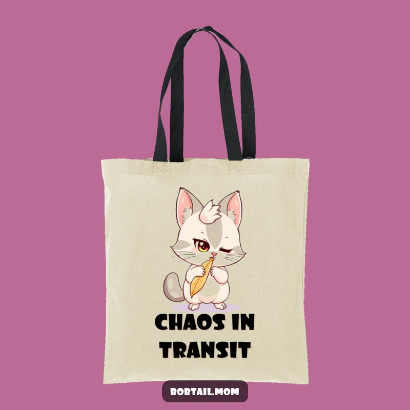 Funny Bobtail Feather Batting Tote Bag: Carry Your Fun, a Hilarious Everyday Accessory