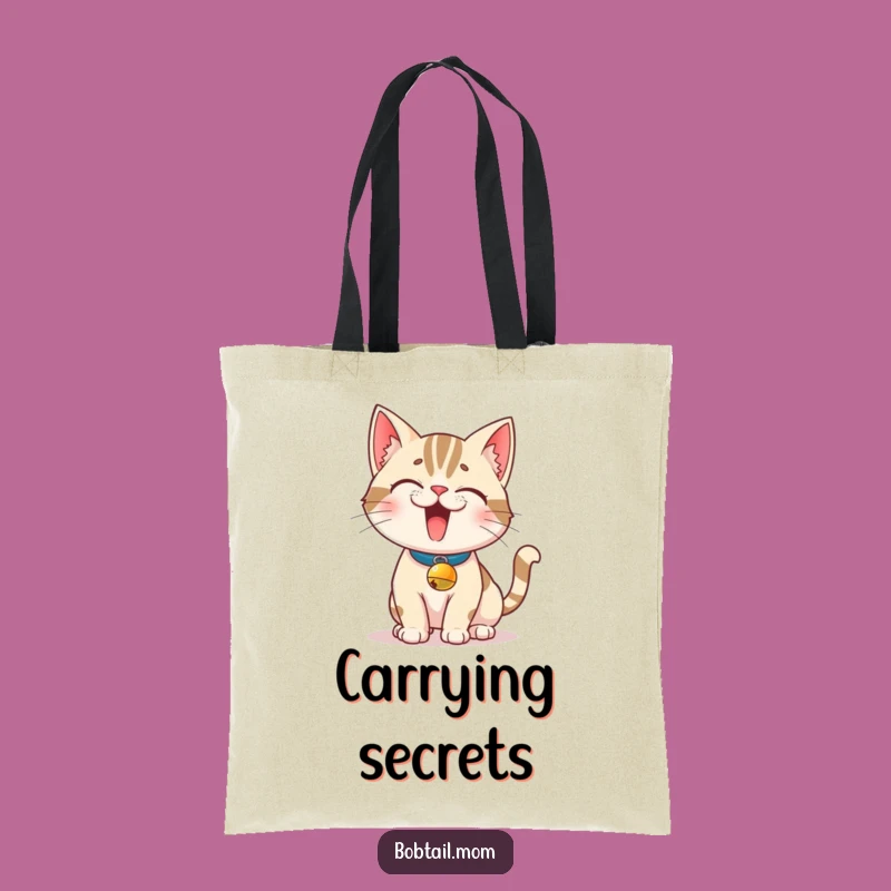 Funny Bobtail Cat Tote Bag: Carry Your Essentials with Cat-titude